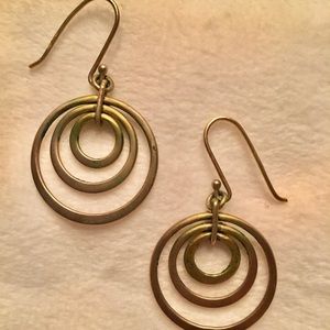 Banana Republic Gold Circle Earrings